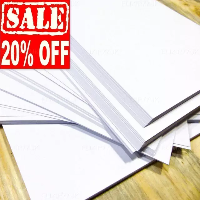 100 SHEETS A4 WHITE 300 gsm THICK CARDS PRINTER CRAFT MAKING DECOUPAGE LOT PAPER 3