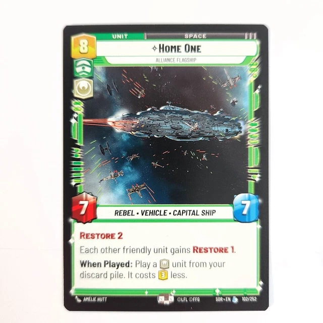 Star Wars Unlimited TCG Card | SOR102 - Home One | Mon Mothma | Customisable CCG