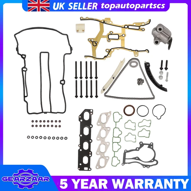FOR VAUXHALL CORSA 1.2 1.4 A12Xer Head Gasket Set Bolt Timing