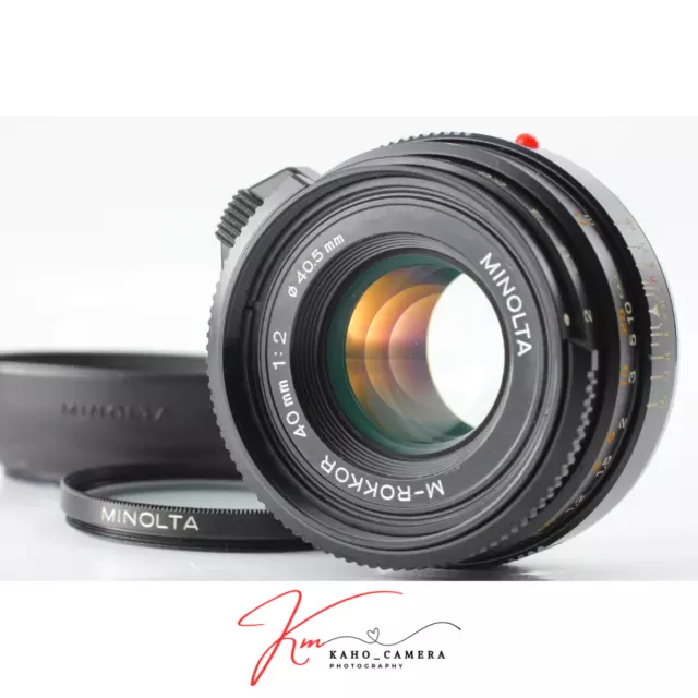 Objectif Minolta M Rokkor 40 mm f/2 tardif [Exc + 5 avec capot] pour Leica...
