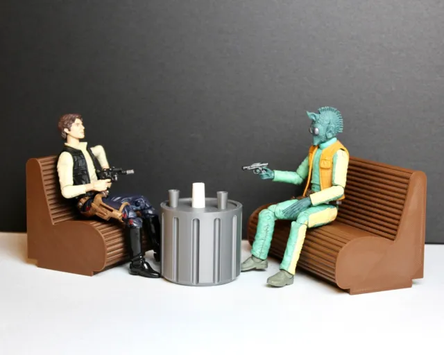 Mos Eisley Cantina Set for Star Wars The Black Series 6 In 1/12 Scale 3D Printed