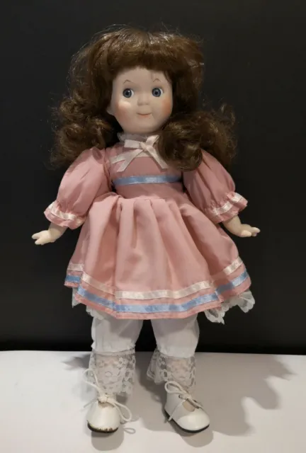 Unbranded 14" Porcelain Girl Doll - Very Nice condition