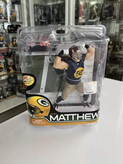 Figura calcio NFL Mcfarlane Green Bay Packers argilla Matthews Linebacker variante