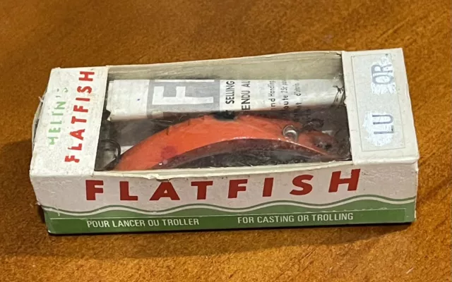 VINTAGE HELIN FLATFISH Lures Trout Fishing Lures x3 $30.00 - PicClick AU
