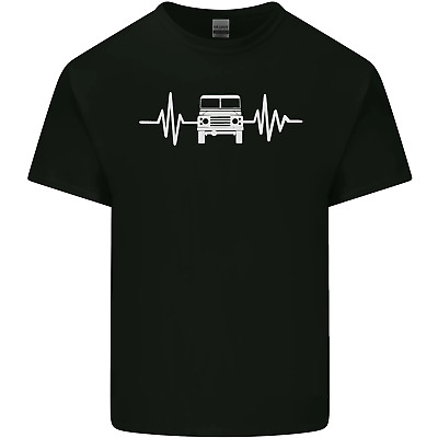4X4 Heart Beat Pulse OFF ROAD viabilità Da Uomo Cotone T-Shirt Tee Top