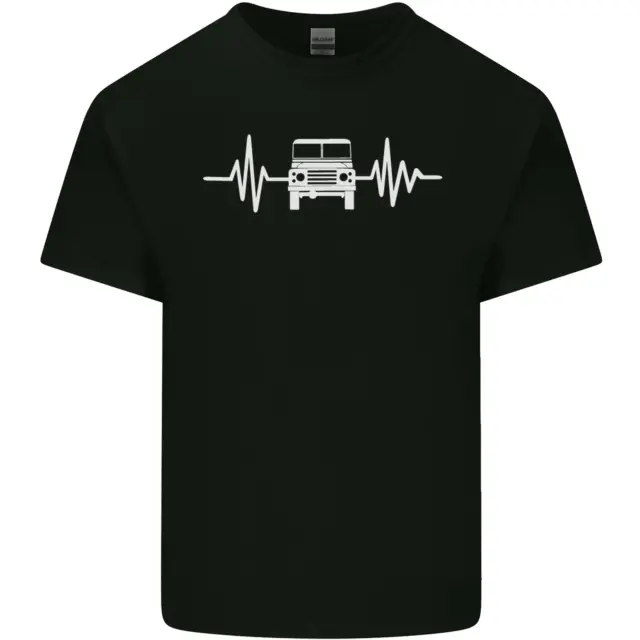 T-shirt da uomo 4x4 Heart Beat Pulse Off Roading cotone