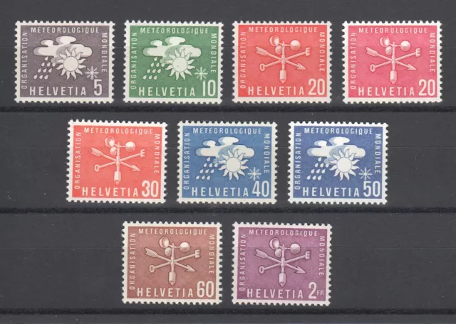 Switzerland ~ 1956 OMM/WMO   Sc# 8o1 - 9   **/NH  (A704)