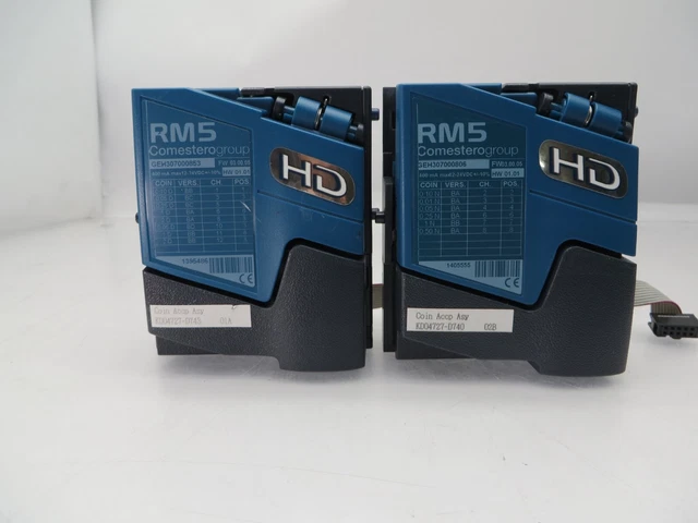 Qty-2 Comestero Rm5 Hd Coin Validator **Parts / Repair** T13-D8