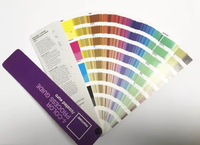Pantone 4-color process guide / Coated euro - Farbfächer CMYK