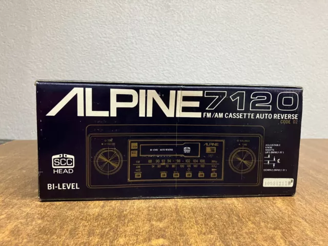 *SEE VIDEO* READ ! Old School Vintage ALPINE 7128 Car Tape/AM/FM Made in  Japan !