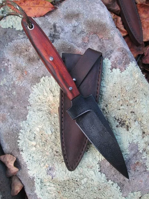 Custom EDC Karambit Fixed Utility Blade SS Knife Sheath Belt Clip