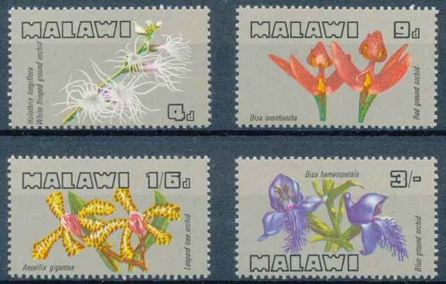 [BIN16654] Malawi 1969 Flowers good set very fine MNH stamps