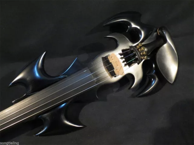 Best SONG black Top art streamline crazy -1 black 4/4 electric violin,solid wood