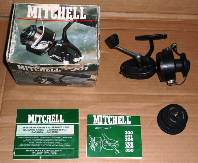 MITCHELL 305 FIXED SPOOL FISHING REEL + 2 x SPARE SPOOLS – Vintage Fishing  Tackle