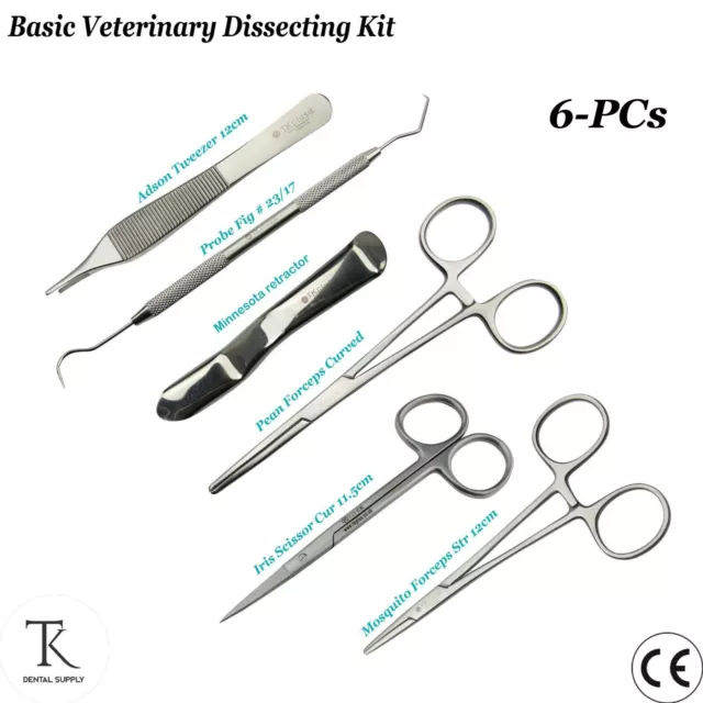 General Surgery Basic Veterinary / Dissecting Kit Surgical Instruments Dentistry