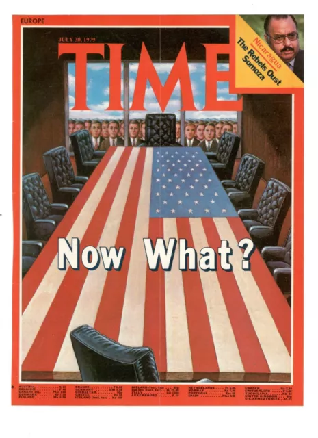 Amerika Now What? 1979 Time Cover 1 Seite Von Rahmung Original