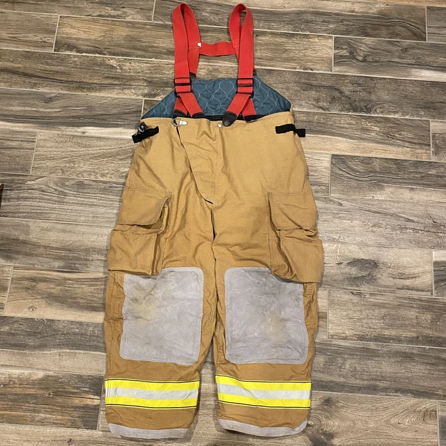 GLOBE FIREFIGHTER GX-7 Bunker Turnout Gear Pants w/ Liner & Suspenders