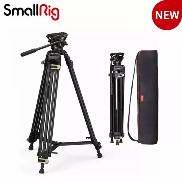 SmallRig AD-01 Video Tripod 73" Heavy Duty Tripod w/360 Degree Fluid Head -3751