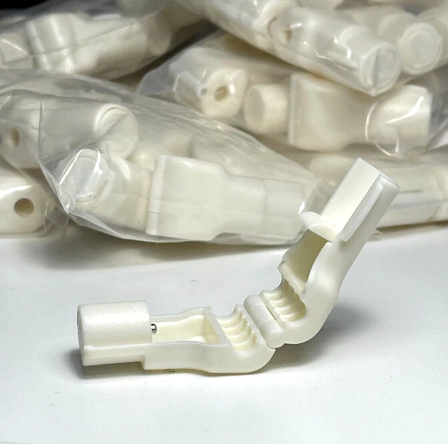 NEW 100 pcs Anti-Theft Retail Store Security Stop Hook Lock 5 mm - White & Ivory
