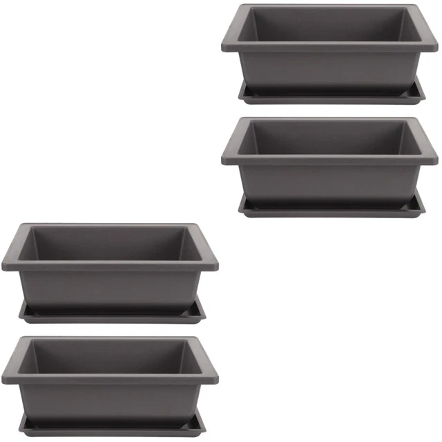 plant pots with saucer 4 ensembles de plante pot plante en plastique pot et souc