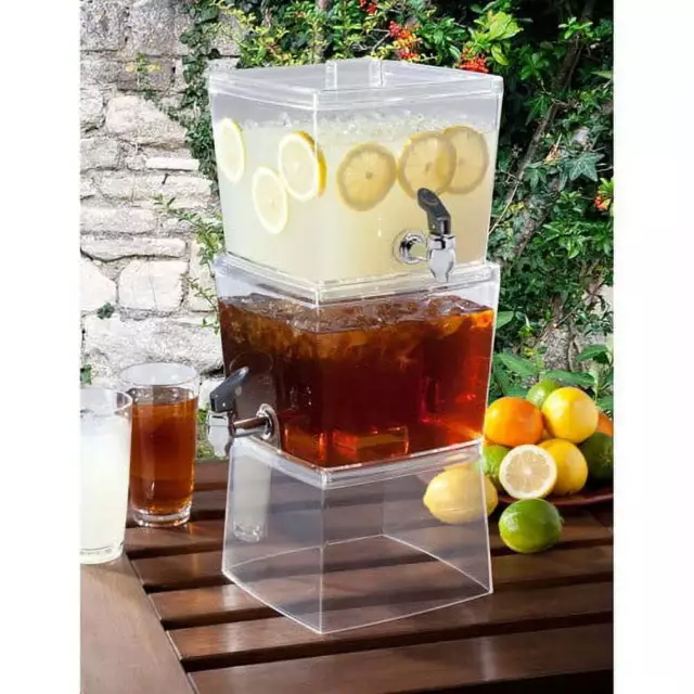 3 Gallon Clear  Stackable Beverage Dispenser