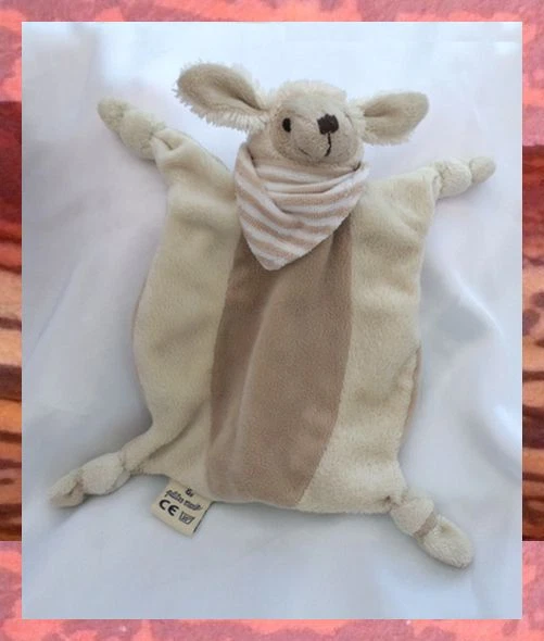 Doudou Plat Mouton Nature Et Découvertes – Beige écru – Peluche D'occasion