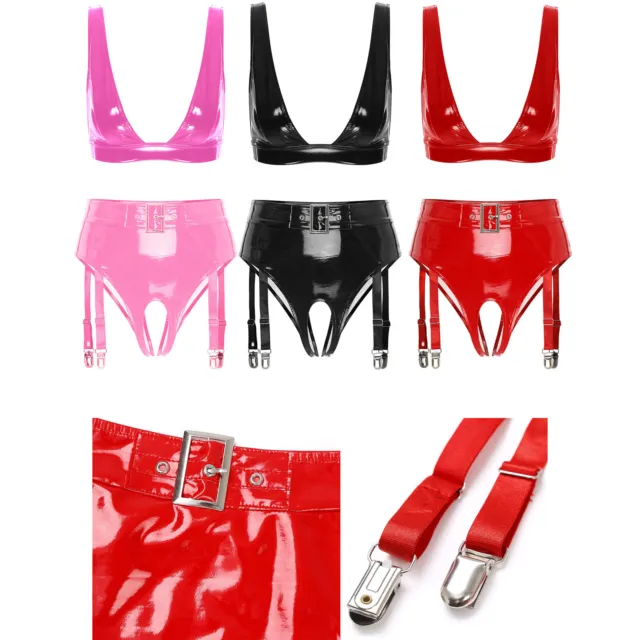 Latex Women Underwear Crotch Zipper Spliced Color Balck &red Rubber  Underwear - Panties & Briefs - AliExpress