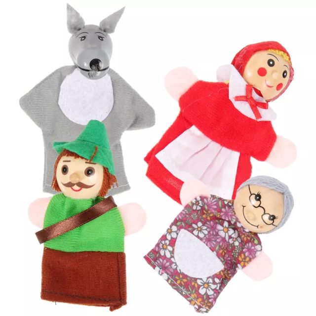 4 Pcs Fingerpuppenspielzeug Geschichtenerzählende Erzählspielzeug Marionette