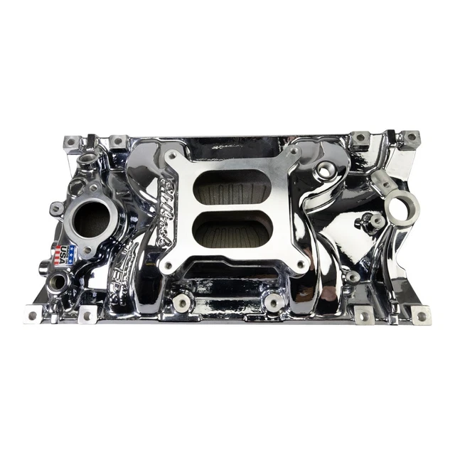 Edelbrock 2716-CP Performer EPS Intake Manifold for SBC Vortec Chrome Plasma