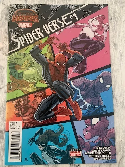 Spider-verse 1 Gwenom - Secret Wars 1st Print 2015 NM Hot Series Marvel MCU