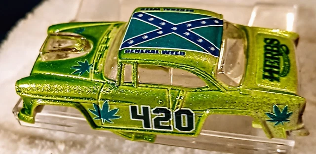 Auto World 55 Chevy #420 General Weed custom new body only Auto World 55 Chevy #420 General Weed custom new body only