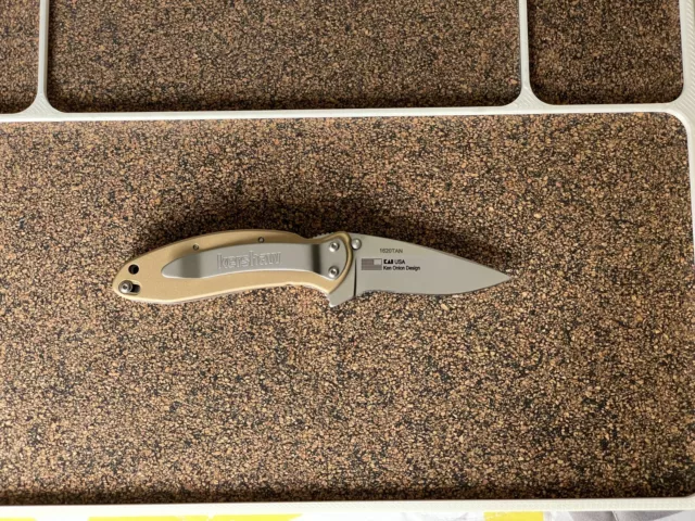 Kershaw 1620TAN Scallion Knife Ken Onion USA