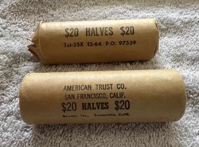 Roll (20 Coins) Franklin Half Dollars 90% Silver (1948-63)