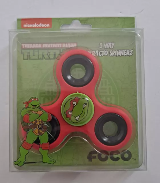 Teenage Mutant Ninja Turtles "Raphael" Fidget Spinner 3 Way  Toy