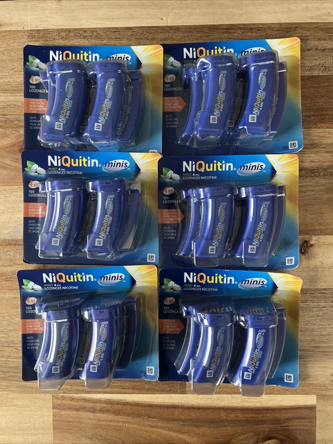 Pastillas NiQuitin Como nuevas 4 mg - Paquete de 100 X 6 paquetes sin abrir