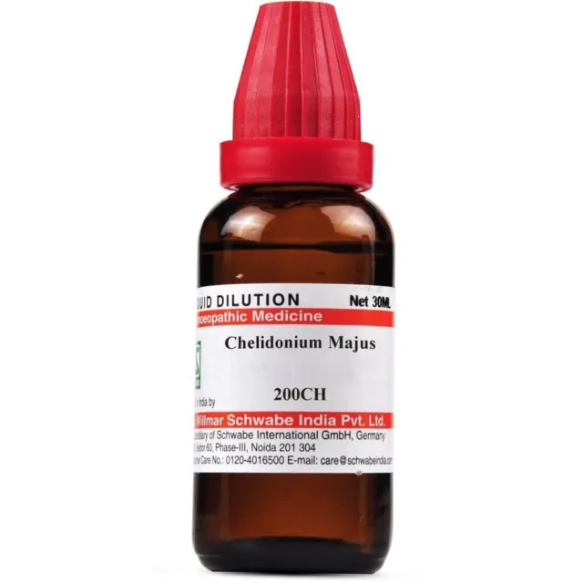 Dr Willmar Schwabe India Chelidonium Majus Dilution 200 CH Homeopathic 30ml FS