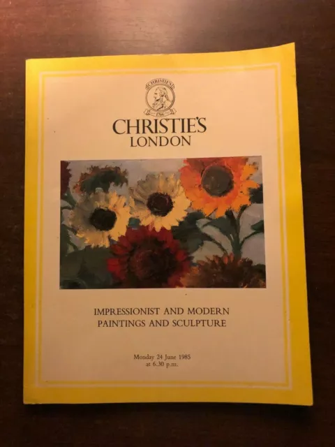 Christie's London - Impressionist And Modern Paintings And Sculpture - 1985