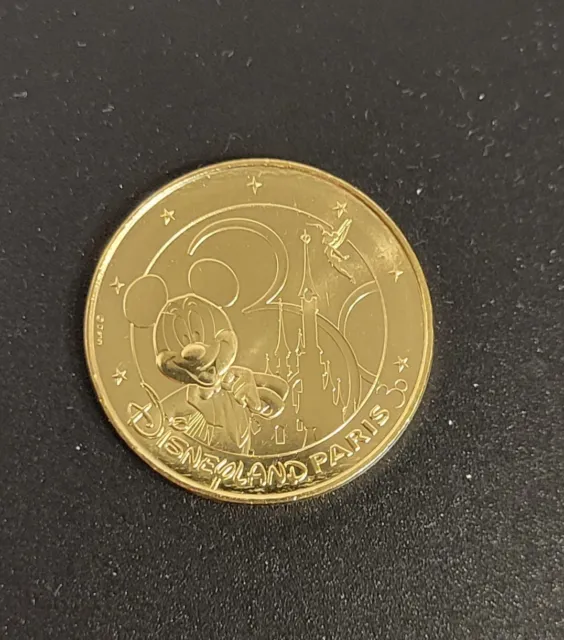 Disneyland Paris 30th Anniversary Coin (Metal). Brand New with case and stand