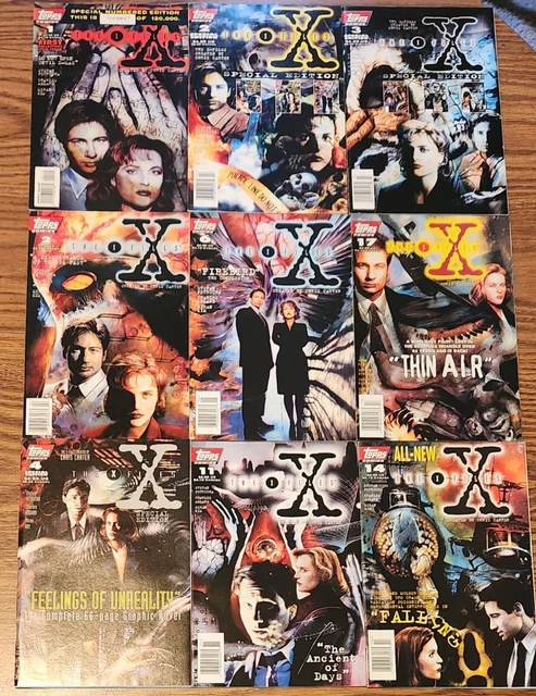X-Files comic book lot of 9 - wide range - various comics - 1995 - 1996