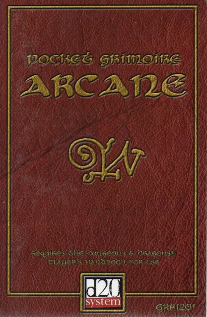 POCKET GRIMOIRE ARCANE-Magic at your fingertips-d20-(SC)-engl.-new-very rare