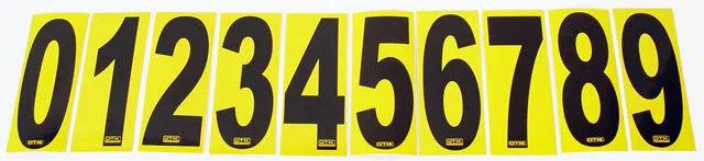 Go Kart OTK Genuine Race Numbers 0-9 (Single) Karting Racing Race