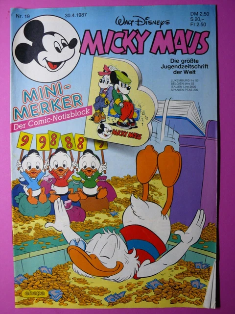 Micky Maus Walt Disneys Nr.: 19 / 30.4.1987 Jahre Comicheft
