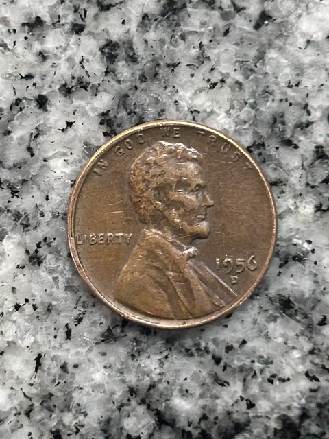 Circulated 1956-D Denver Mint Copper Lincoln Wheat Cent
