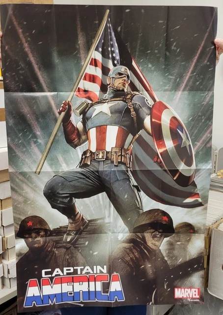 2013 Marvel Comics Captain America Comic Store Promo Poster - 24" X 36"