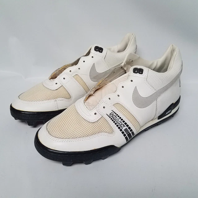 VINTAGE NIKE SHARK White Cleats 890507 PA Size 13 Never Worn 1988 104.99 PicClick