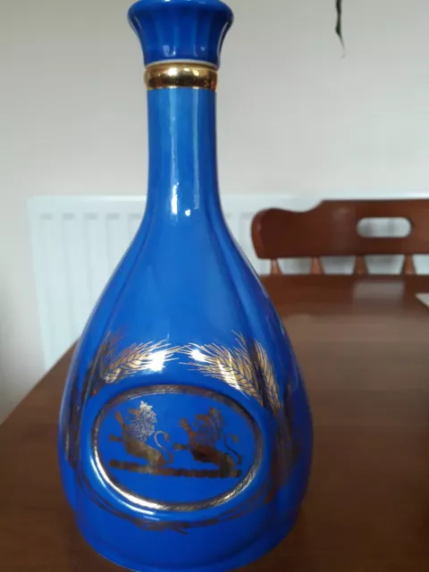 Vintage Blue Whyte & Mackay Scotch Whisky Flagon / Bottle.