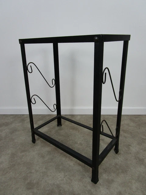 Vintage Metal Fish Tank aquarium stand Mid Century wrought iron