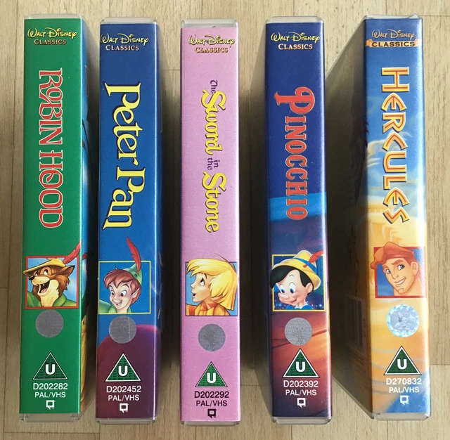 DISNEY’S ROBIN HOOD, Peter Pan, Pinocchio, Hercules & Sword In The