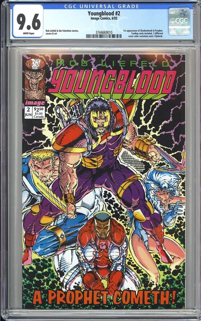 Youngblood #2 CGC 9.6 1992 3744669010 1st PROPHET! Jake Gyllenhaal Movie! KEY!