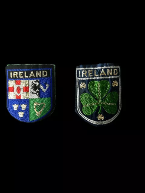 IRELAND FOUR PROVINCES Flag & Clover Embroidered Crest Hat Patch -S6 $6 ...